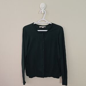 LOFT Dark Green Cardigan Sweater